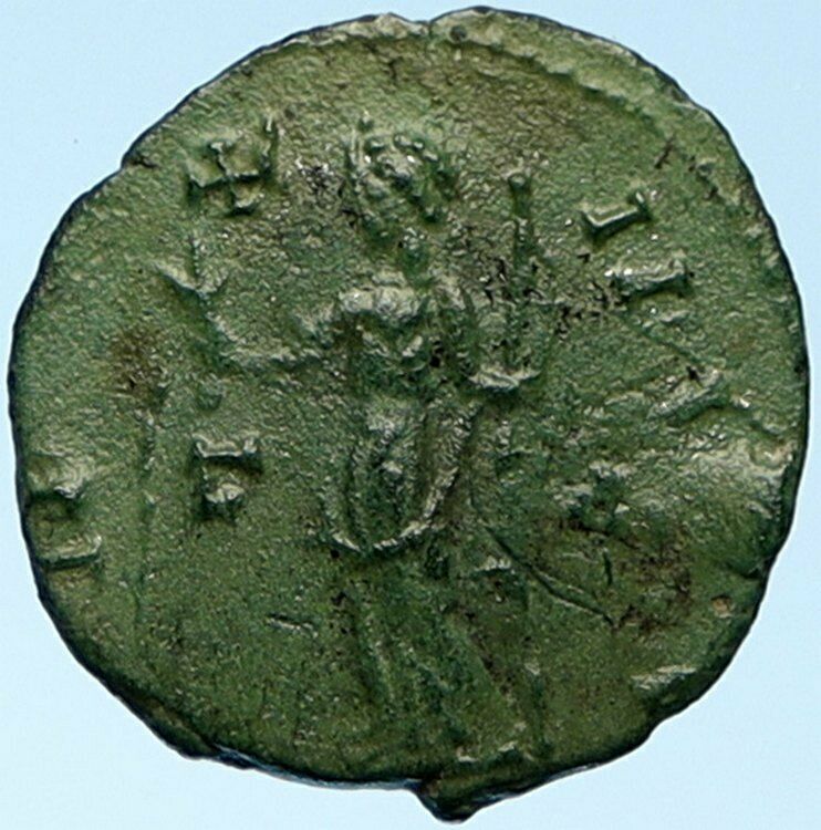 CARAUSIUS 286AD British Mint Authentic Ancient VINTAGE Old Roman Coin PAX i99091