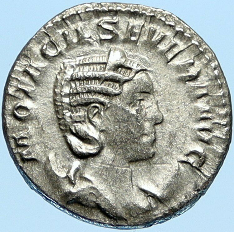 OTACILIA SEVERA Authentic Ancient 246AD Antique Silver Roman Coin w JUNO i98578