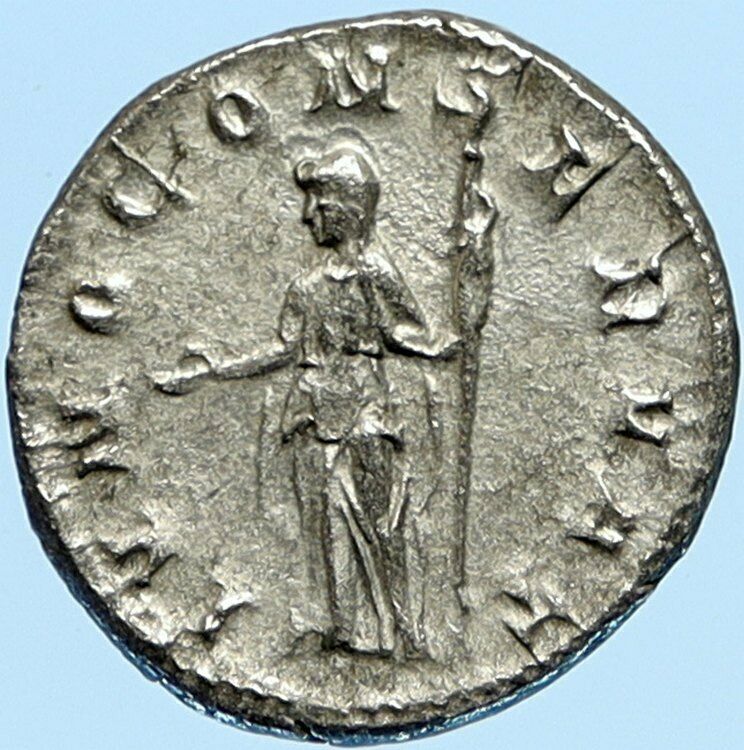 OTACILIA SEVERA Authentic Ancient 246AD Antique Silver Roman Coin w JUNO i98578