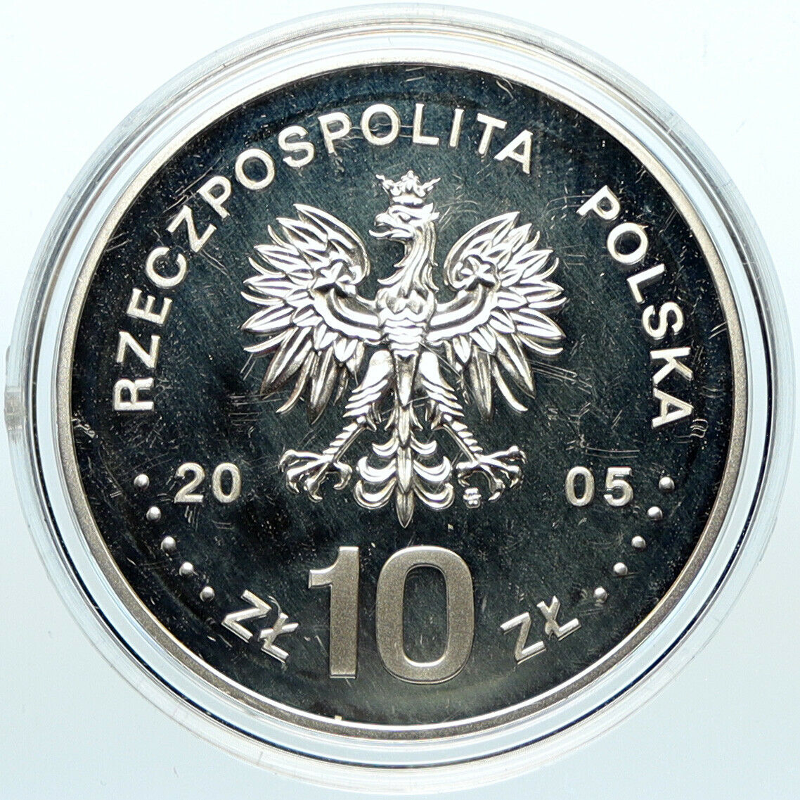 2005 POLAND w STANISLAW AUGUST PONIATOWSKI Proof Silver 10 Zlotych Coin i100242