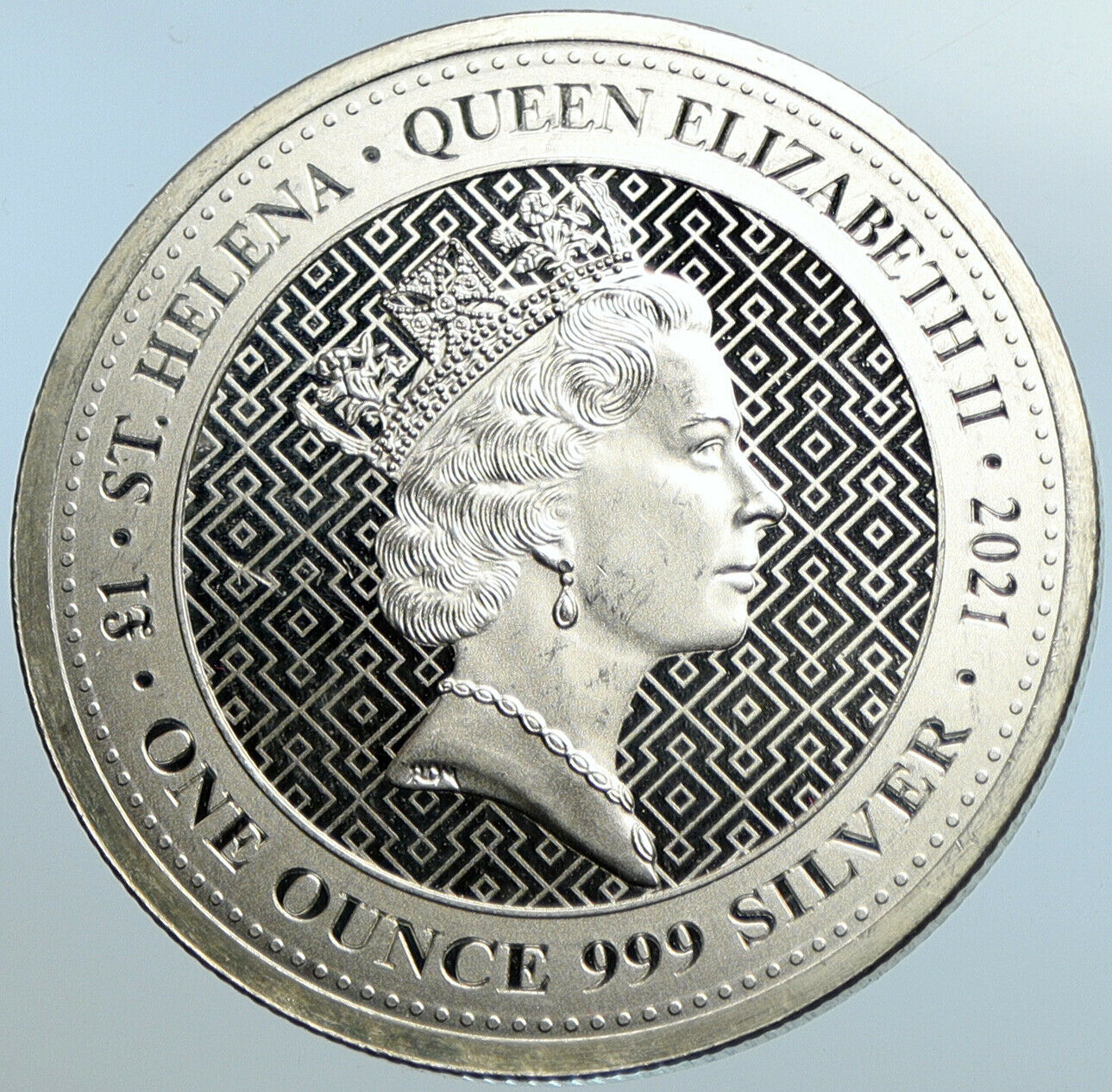 2021 SAINT HELENA United Kingdom ELIZABETH II Silver Pound Coin VICTORY i100731