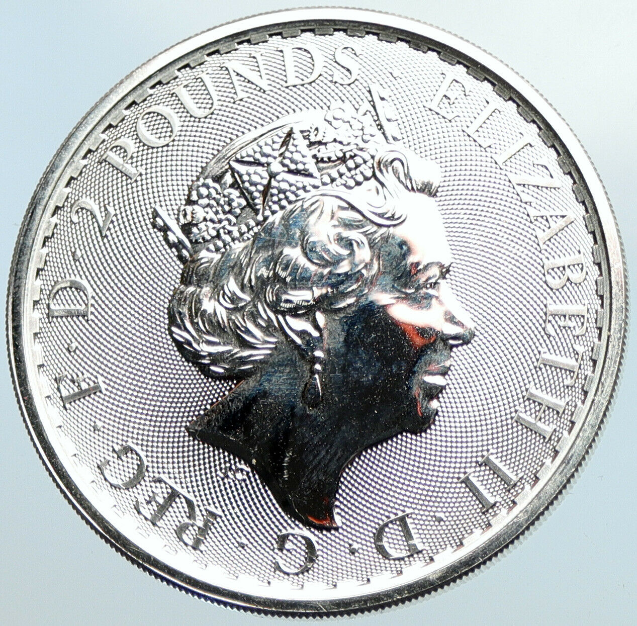 2020 UK Great Britain ELIZABETH II BRITTANNIA Silver 1 OZ 2 Pounds Coin i100739