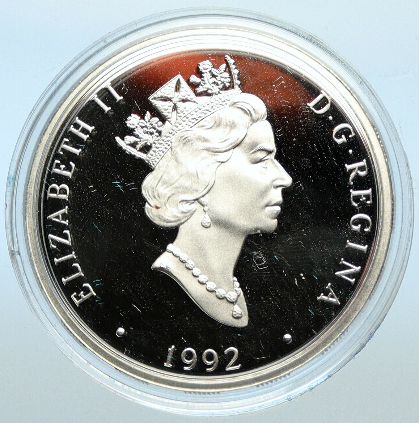 1992 CANADA Queen Elizabeth II CURTIS JN-4 Canick JENNY Silver $20 Coin i100347