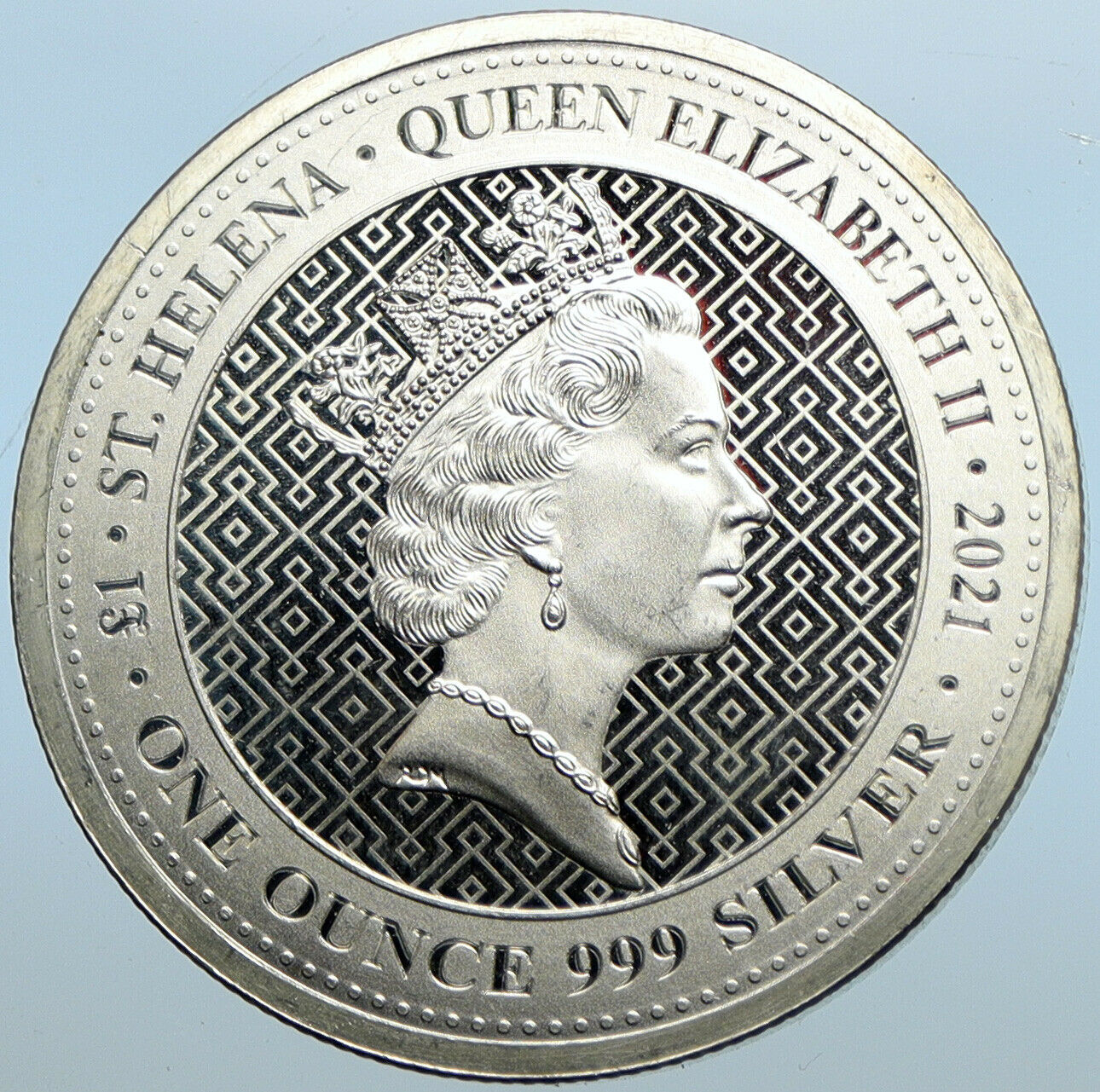 2021 SAINT HELENA United Kingdom ELIZABETH II Silver Pound Coin VICTORY i100686