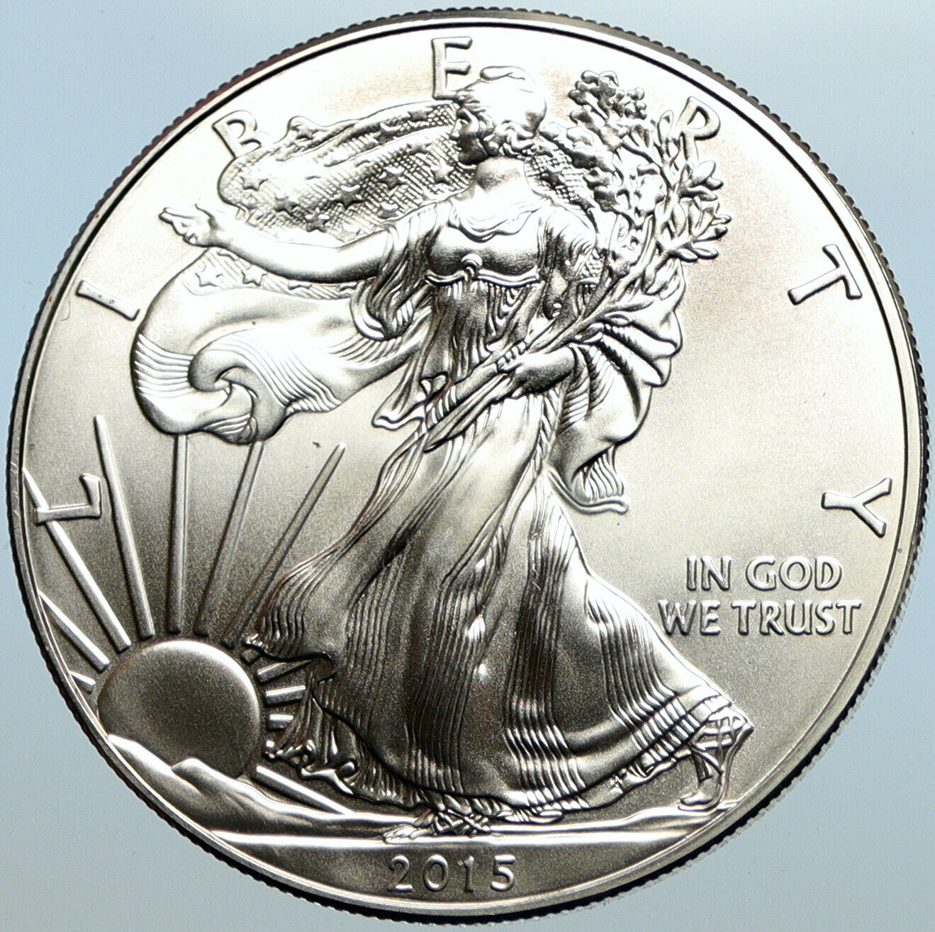 2015 UNITED STATES US Walking Liberty BALD EAGLE Silver Ounce Medal Coin i100699