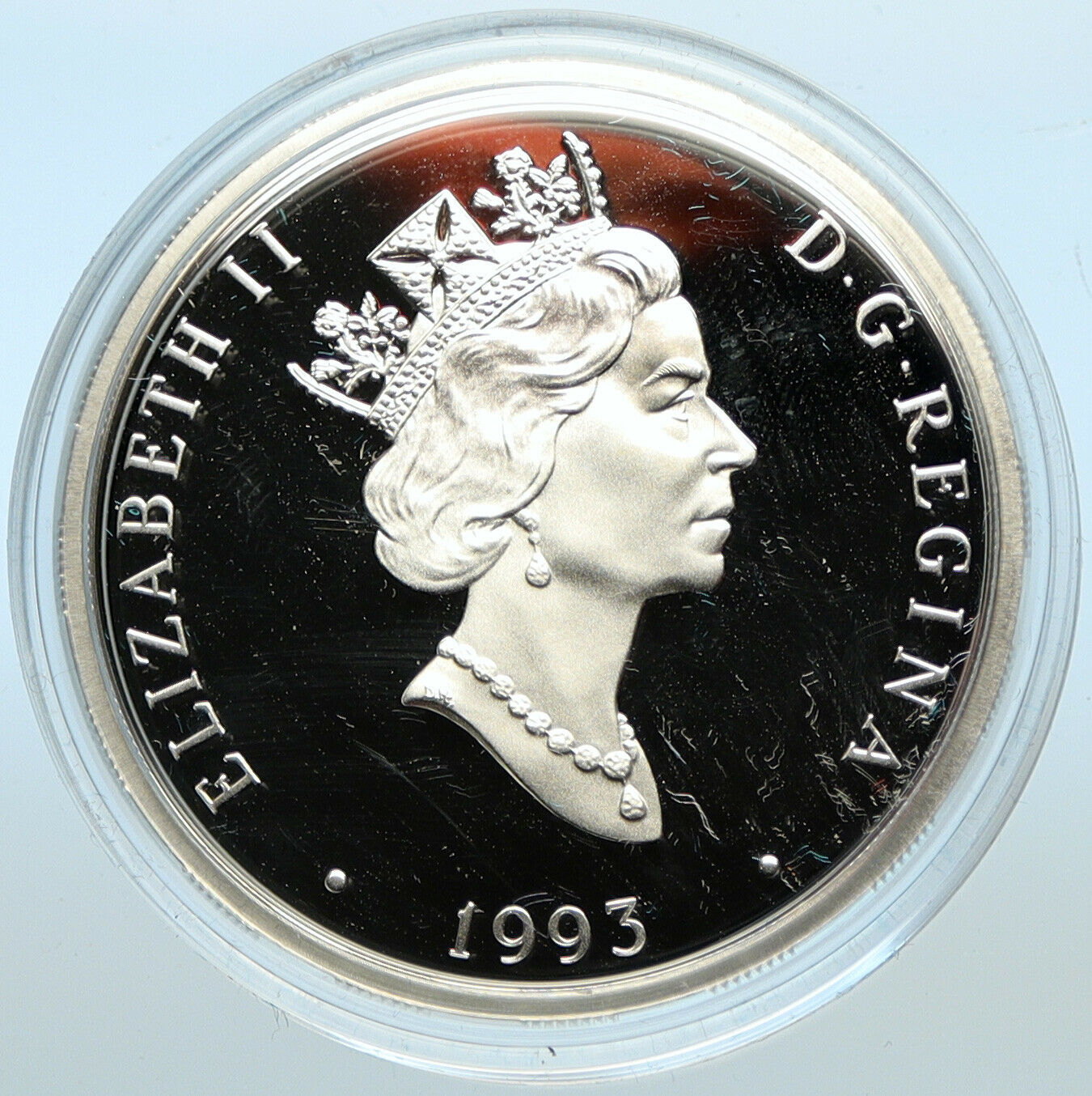 1993 CANADA Queen Elizabeth II Aviation - FAIRCHILD 71C Silver $20 Coin i100349