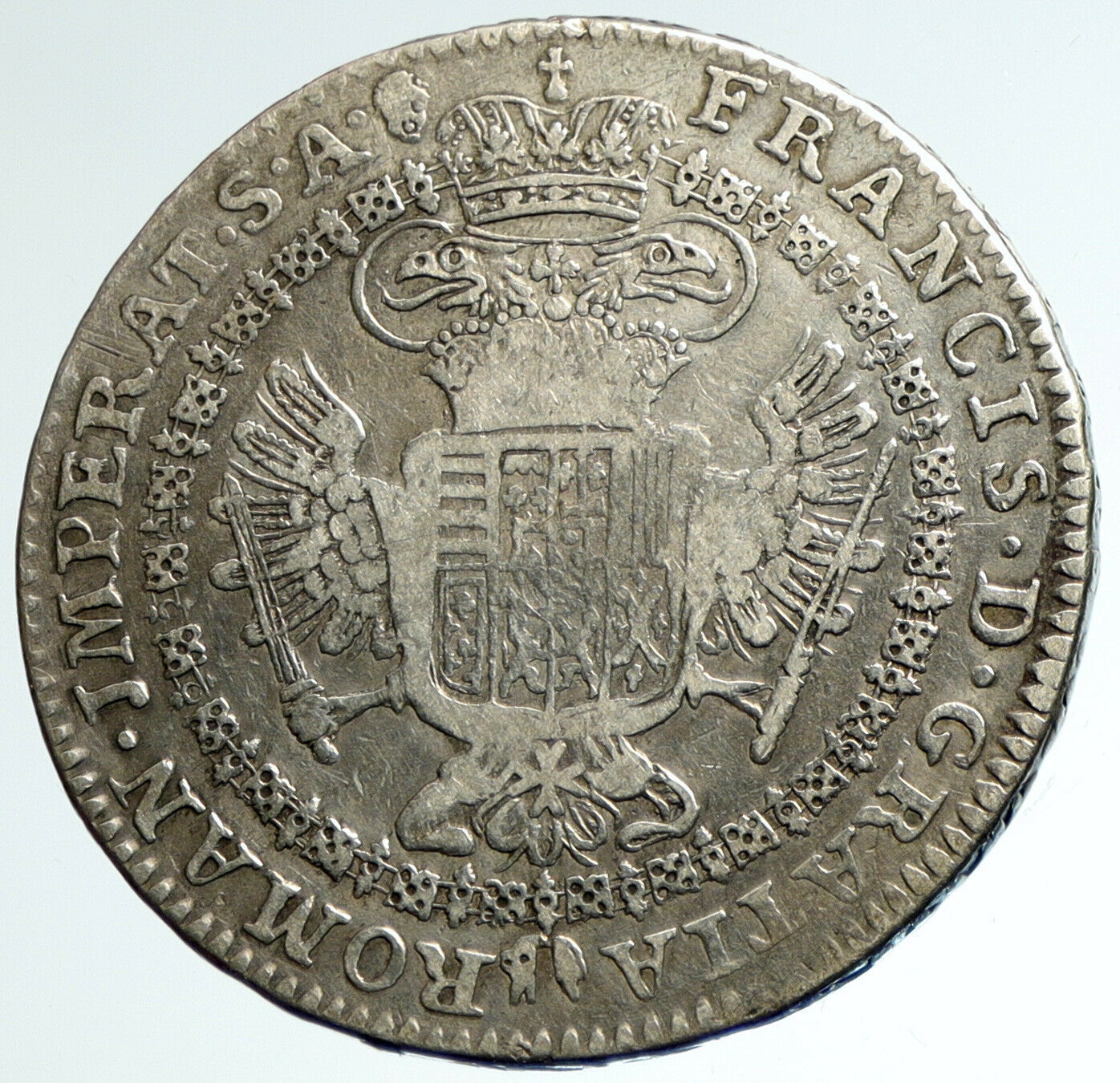 1762 BELGIUM Queen EMPRESS MARIA THERESIA Old Silver Kronenthaler Coin i101846