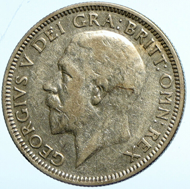 1935 United Kingdom UK Great Britain GEORGE V Lion Silver Shilling Coin i101680