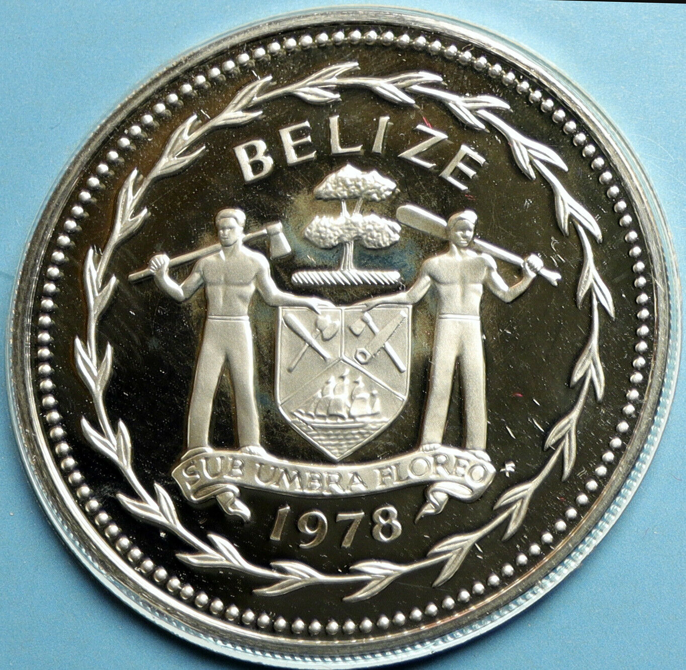 1978 BELIZE Avifauna Great Curasso BIRD VINTAGE Proof Silver $10 Coin i103146