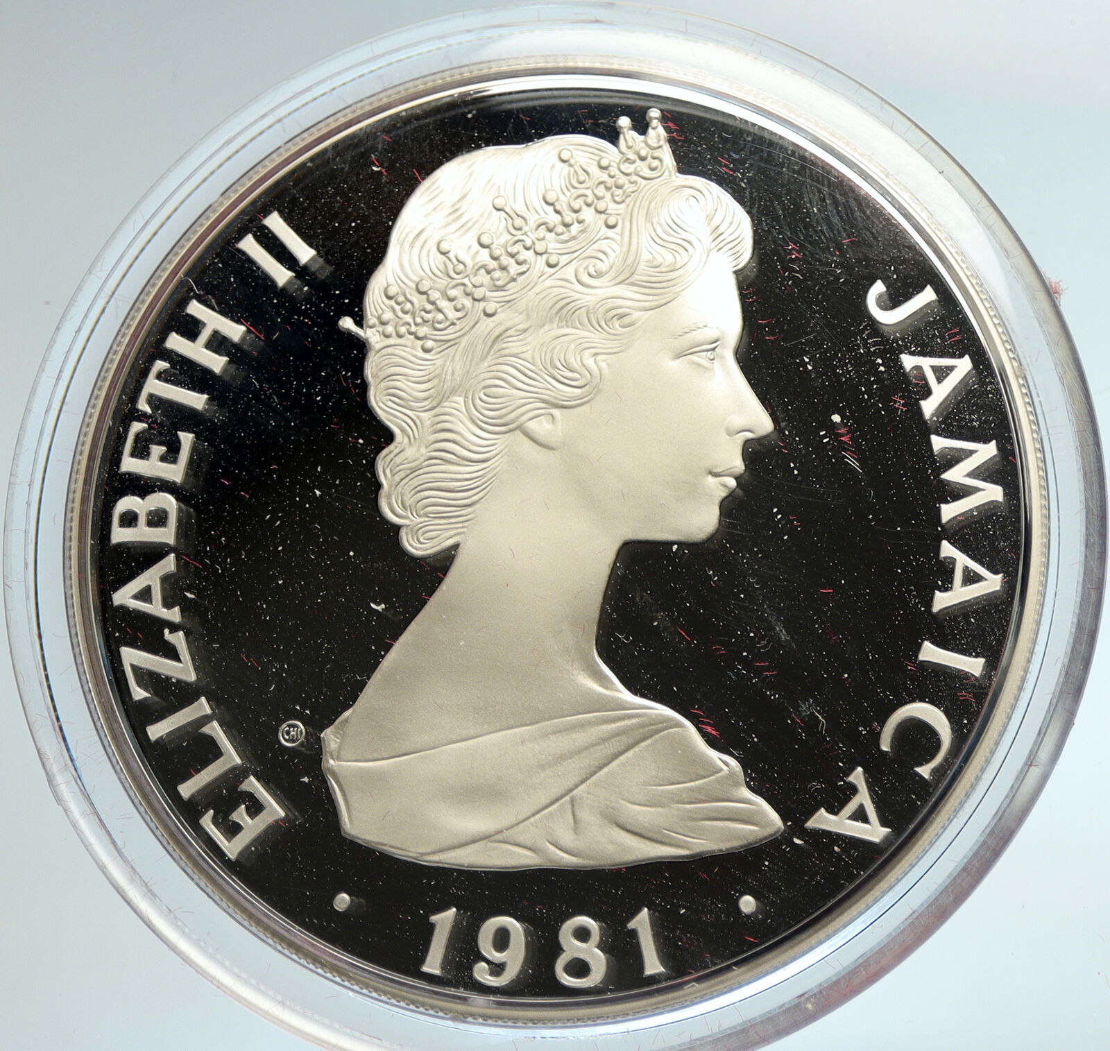 1981 JAMAICA Royal Wedding PRINCESS DIANA CHARLES Proof Silver $25 Medal i103157