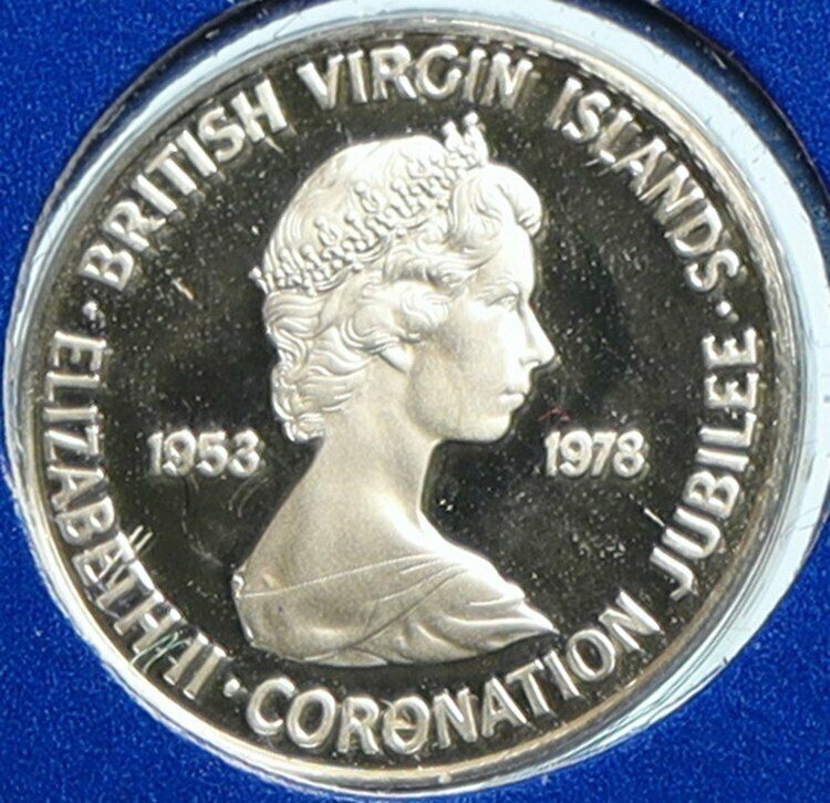 1978 British Virgin Islands UK Elizabeth II BIRDS Proof Silver 1 Ct Coin i104137