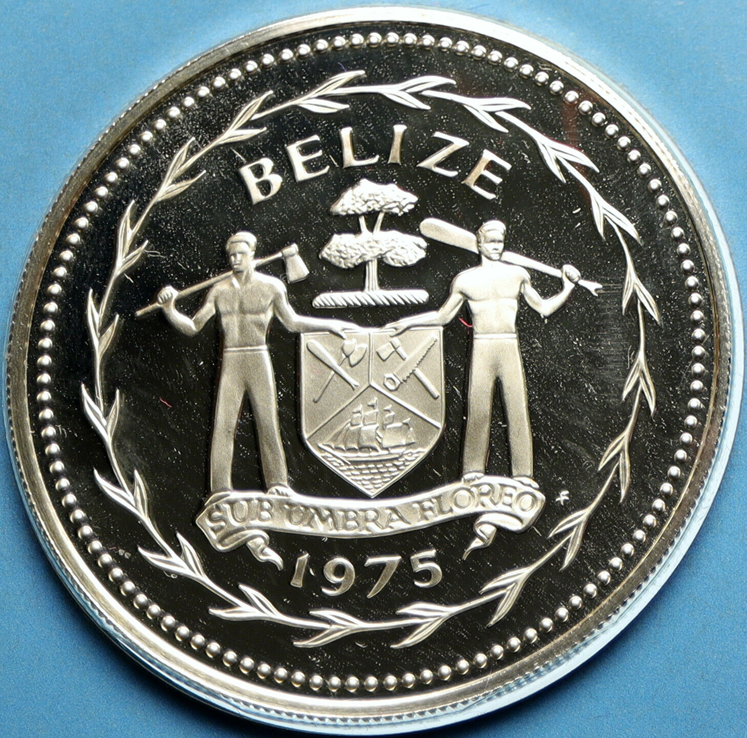 1975 BELIZE Avifauna Great Curasso BIRD VINTAGE Proof Silver $10 Coin i104108