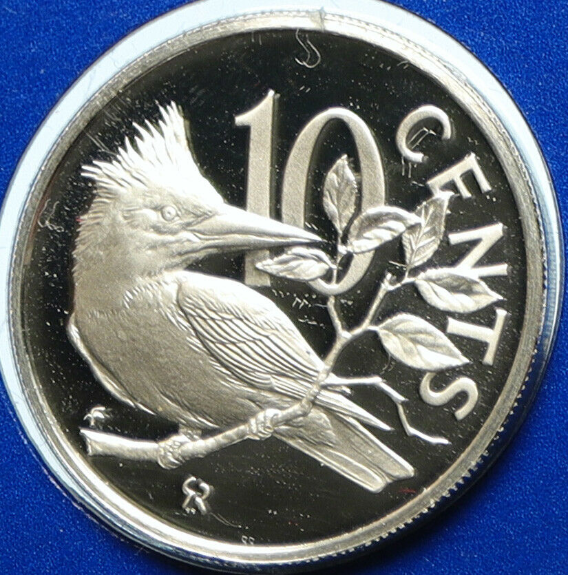 1978 British Virgin Islands UK Elizabeth II BIRD Proof Silver 10C Coin i104135