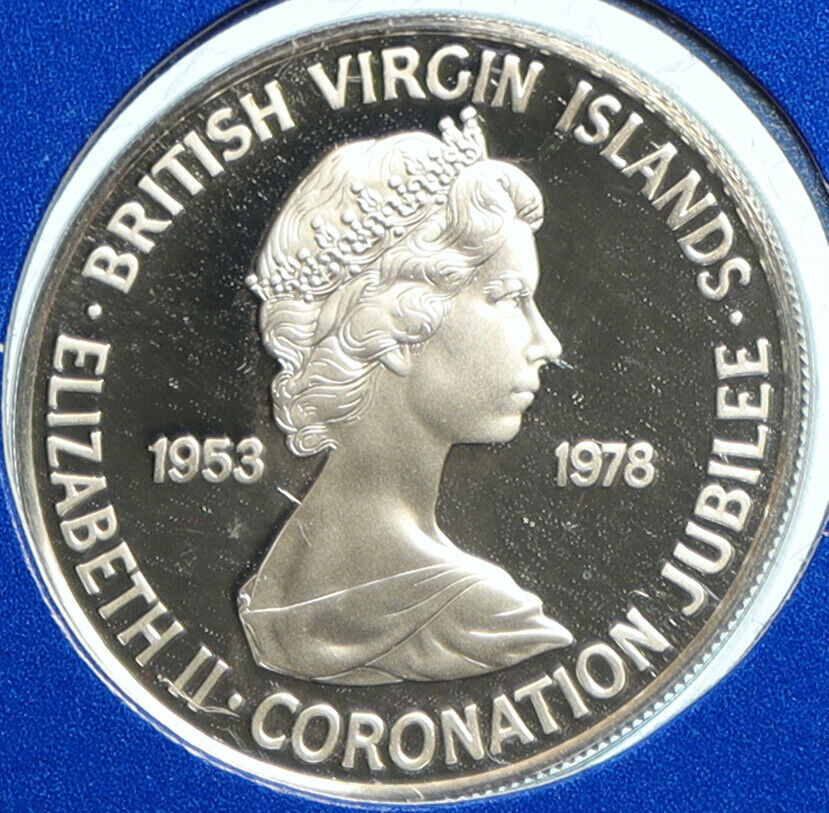 1978 British Virgin Islands UK Elizabeth II BIRD Proof Silver 10C Coin i104135