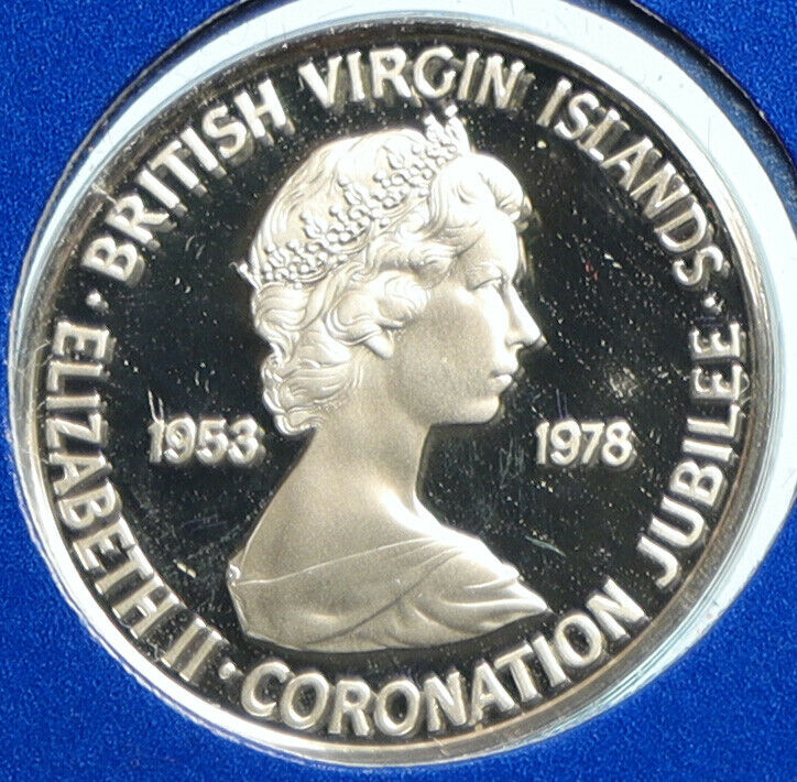 1978 British Virgin Islands UK Elizabeth II BIRDs Proof Silver 5C Coin i104136