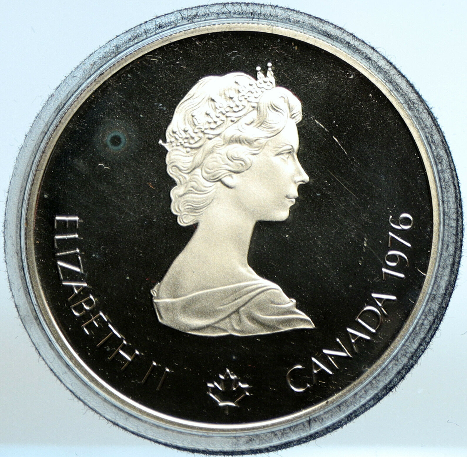 1976 CANADA Elizabeth II Olympics Montreal Village Proof Silver $5 Coin i103544