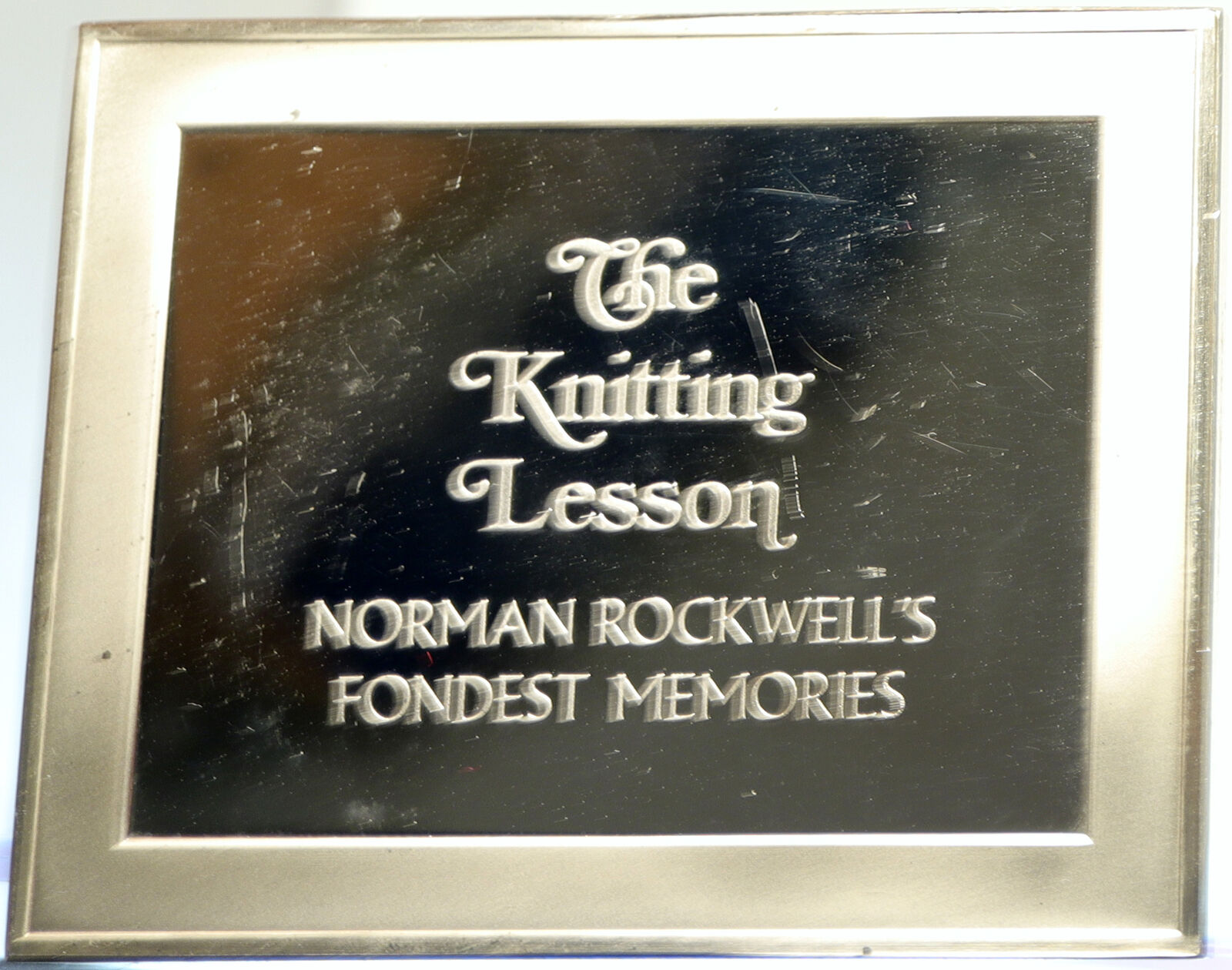 1973 USA US Franklin Mint NORMAN ROCKWELL Memories PF Silver Ingot Medal i104158