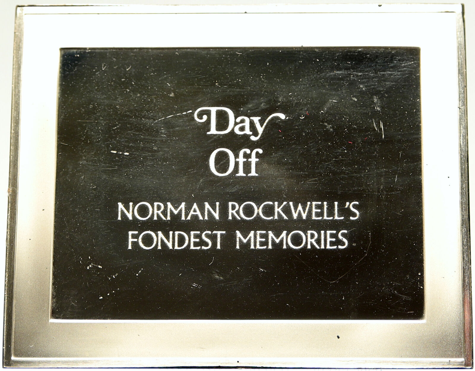 1973 USA US Franklin Mint NORMAN ROCKWELL Memories PF Silver Ingot Medal i104162