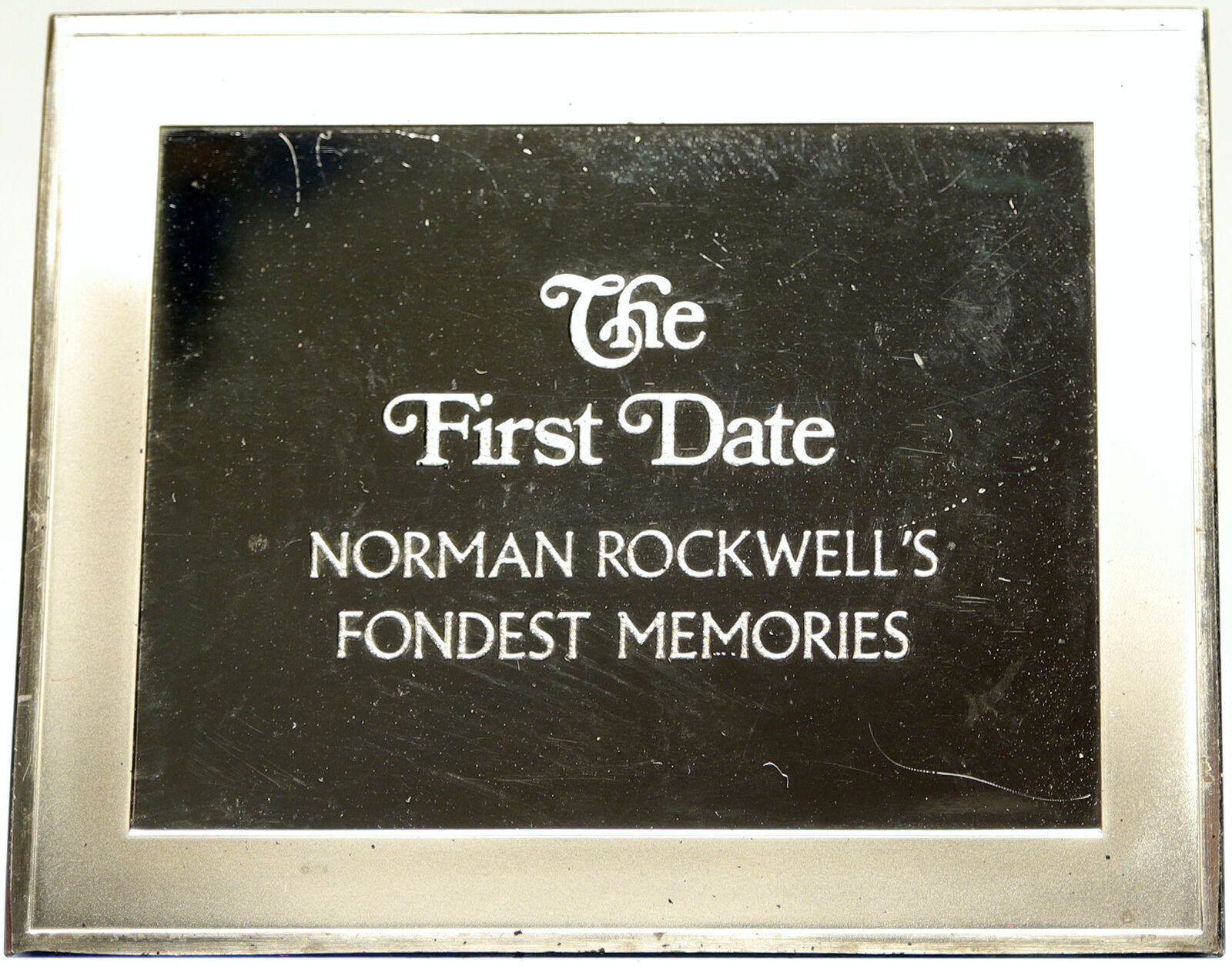 1973 USA US Franklin Mint NORMAN ROCKWELL Memories PF Silver Ingot Medal i104161