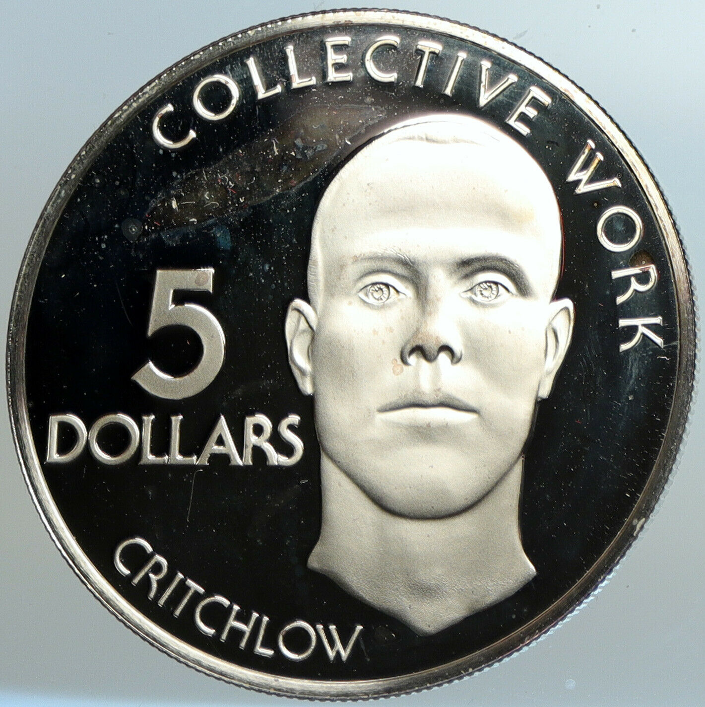 1976 GUYANA Hubert Nathaniel Critchlow LABOR OLD Proof Silver $5 Coin i102575