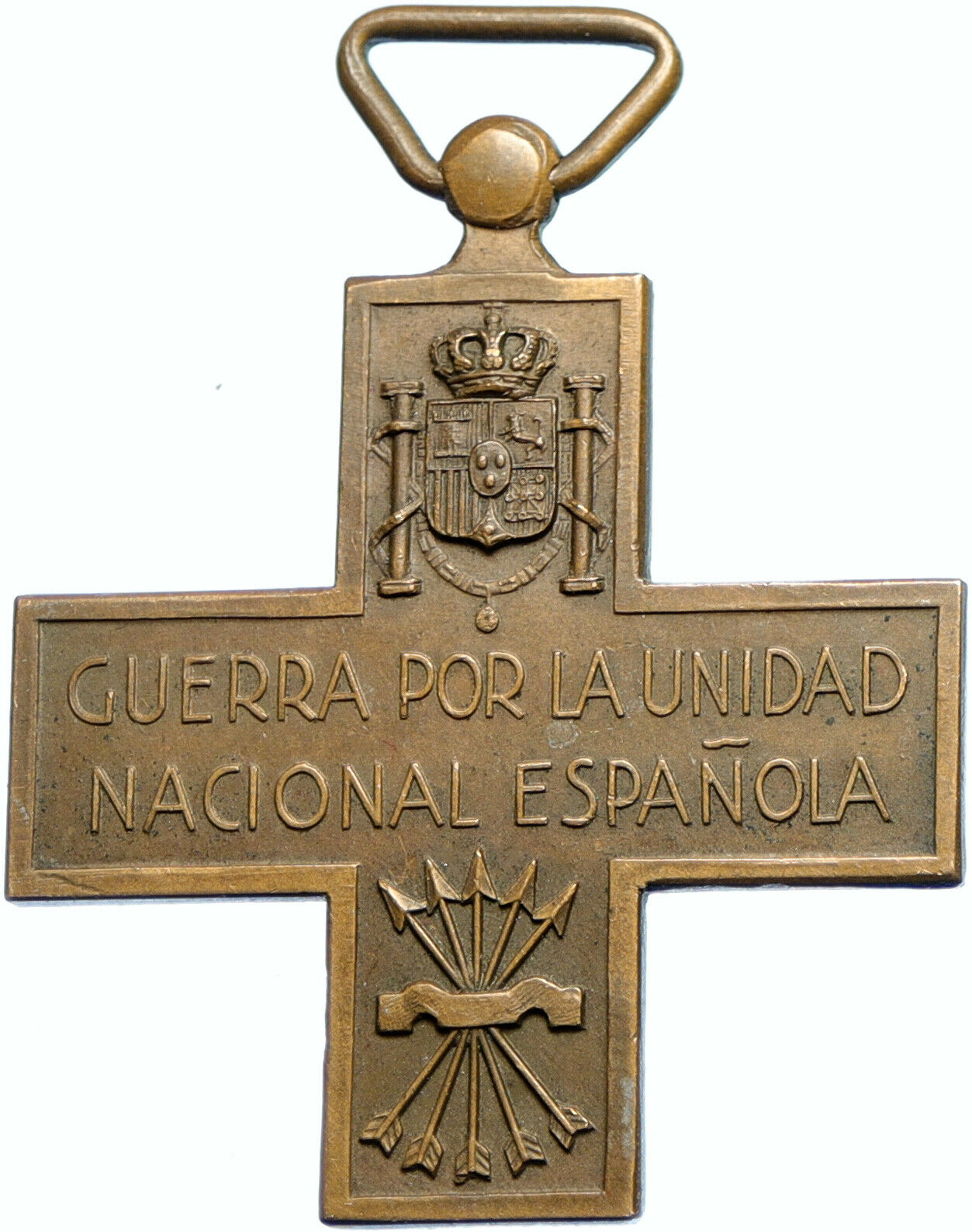 1936 SPAIN Spanish Civil War Catalonia OLD Medal given to German Troops i102621