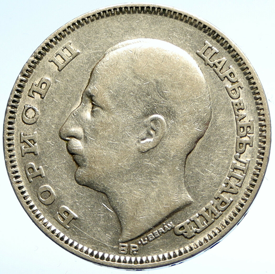 1930 BULGARIA Tsar Boris III Large VINTAGE European Silver 100 Leva Coin i104736