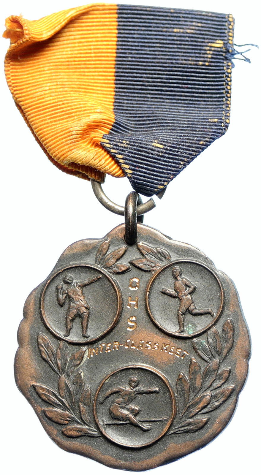 1921 USA United States High School Athletic Meet THIRD PRIZE Award Medal i102630