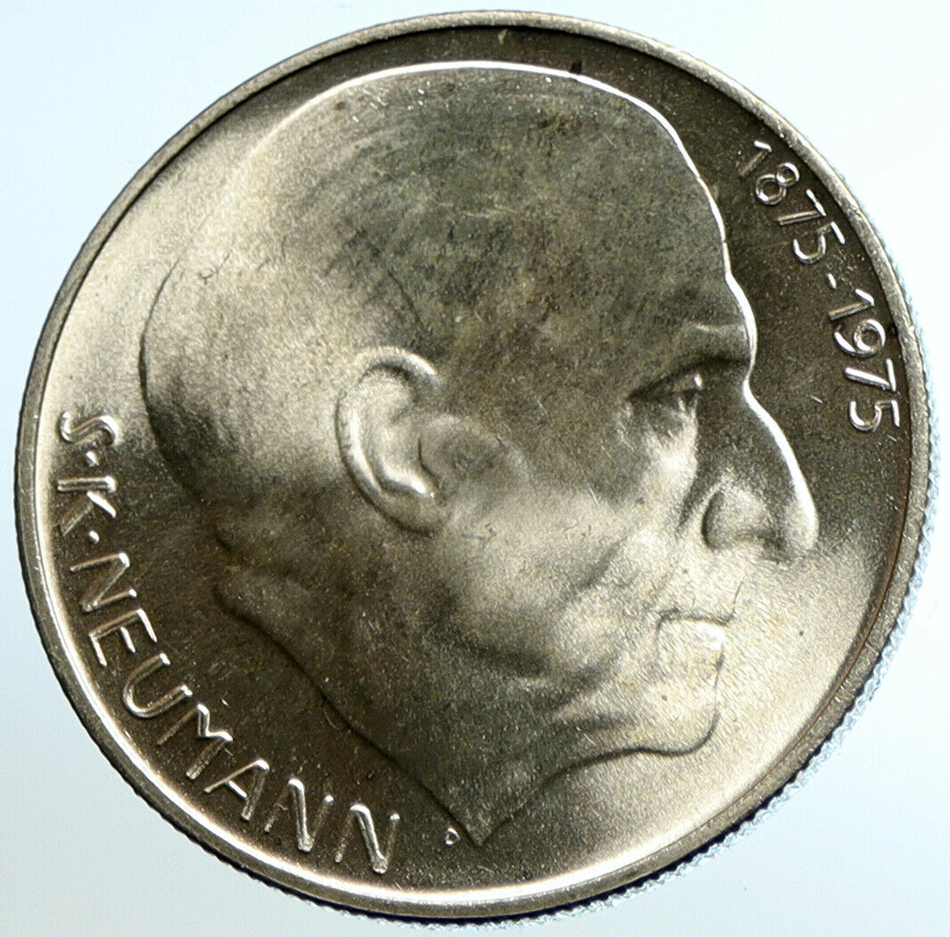 1975 CZECH REPUBLIC Czechoslovakia Writer Stan K. Neumann 50 Korun Coin i104740