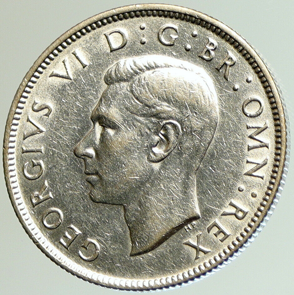 1942 United Kingdom UK Great Britain GEORGE VI Crown Silver Florin Coin i105142