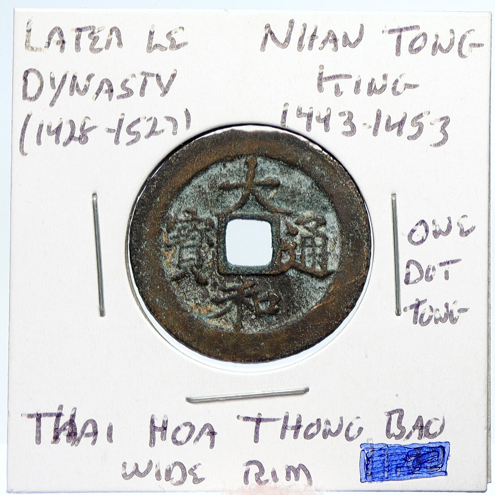 1443-59 VIETNAM Later Le Dynasty NHAN TONG Thai Hoa Thong Bao Cash Coin i100053