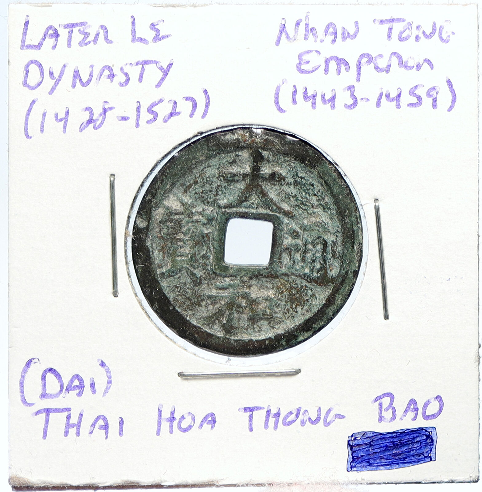 1443-59 VIETNAM Later Le Dynasty NHAN TONG Thai Hoa Thong Bao Cash Coin i100051