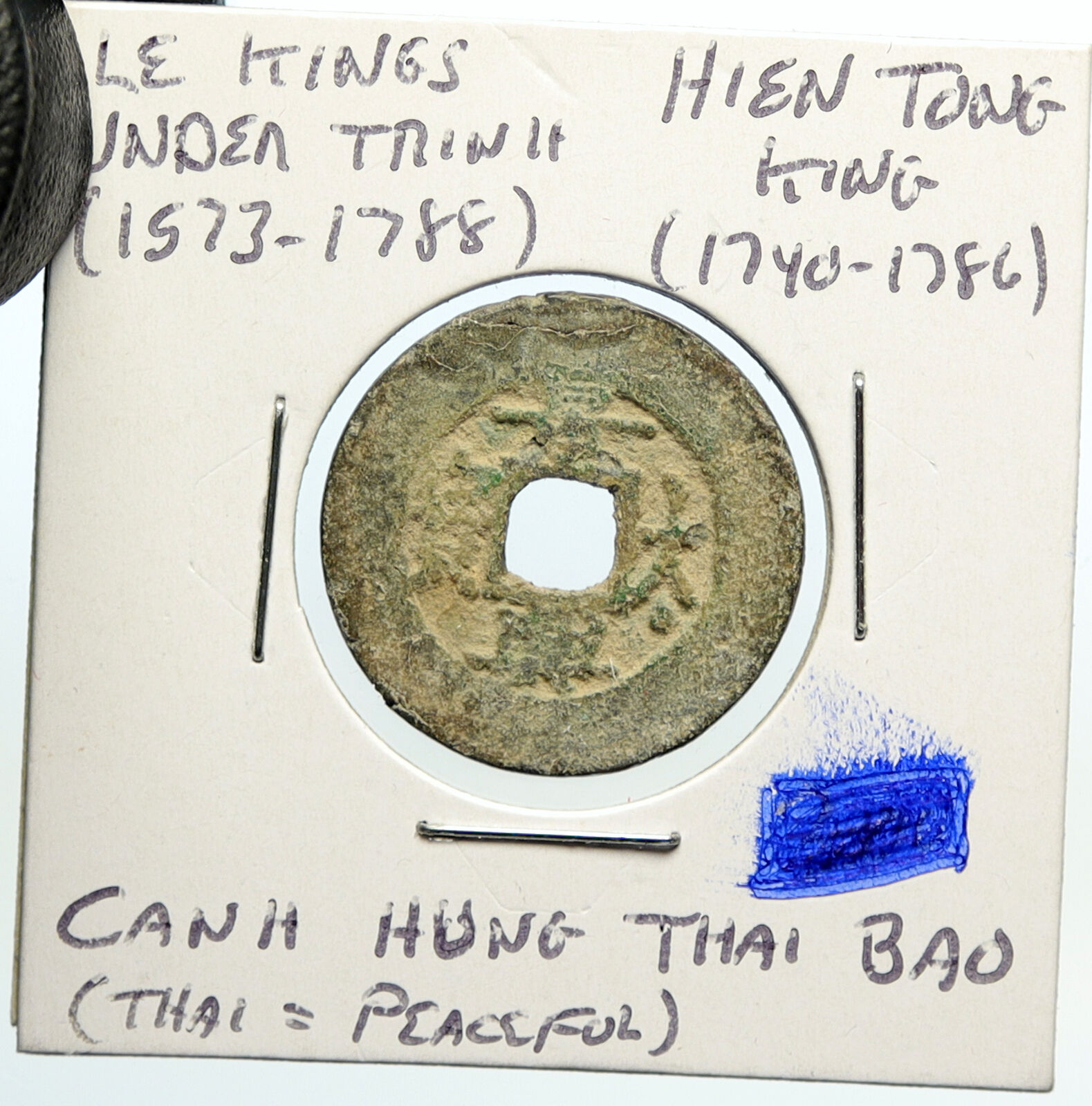 1740 VIETNAM Le Kings Trinh Lords HIEN TONG Canh Hung Thai Bao Cash Coin i100082