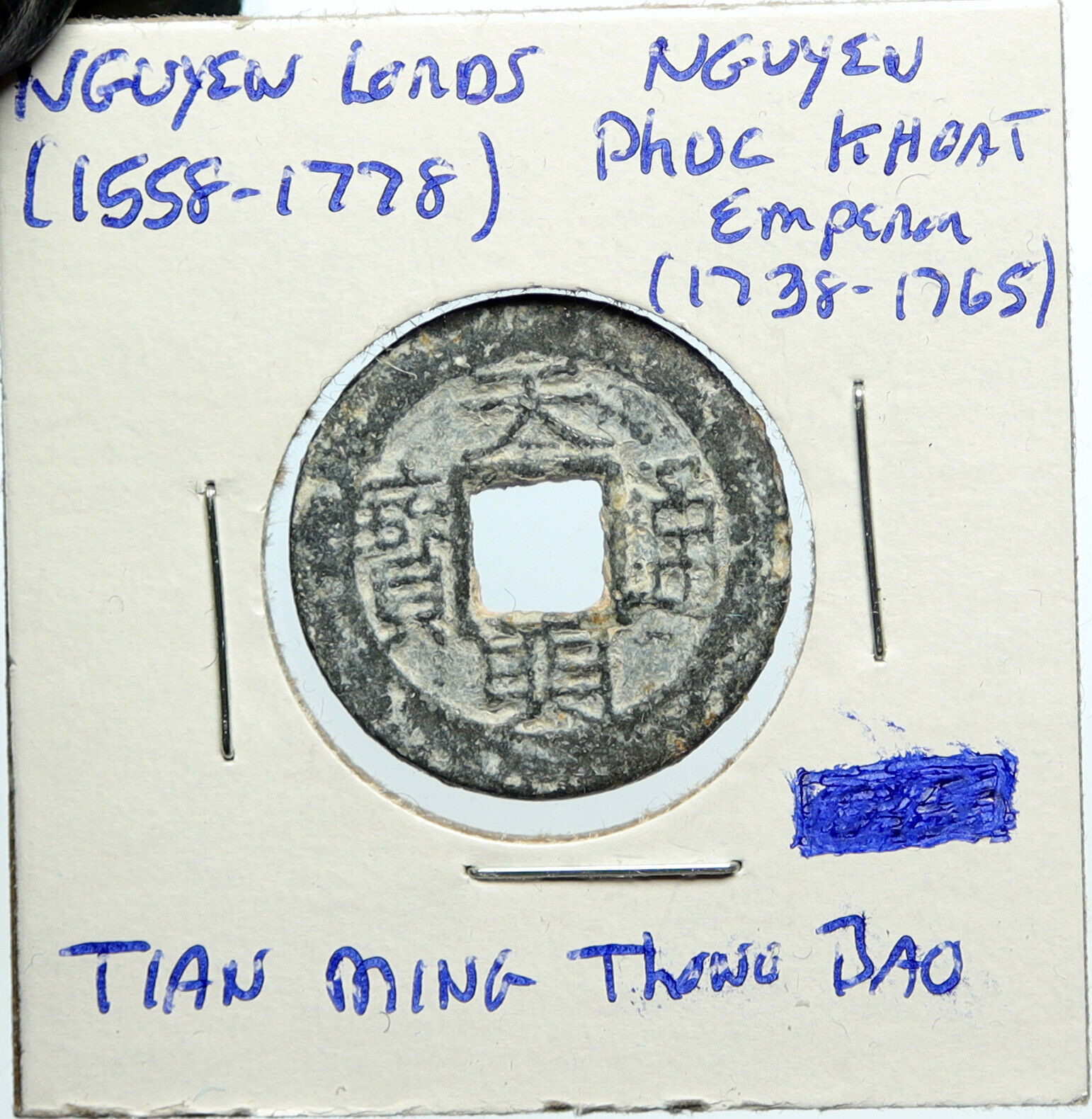 1738-1765 VIETNAM Nguyen Lords PHUC KHOAT Tian Ming Thong Bao Cash Coin i100084