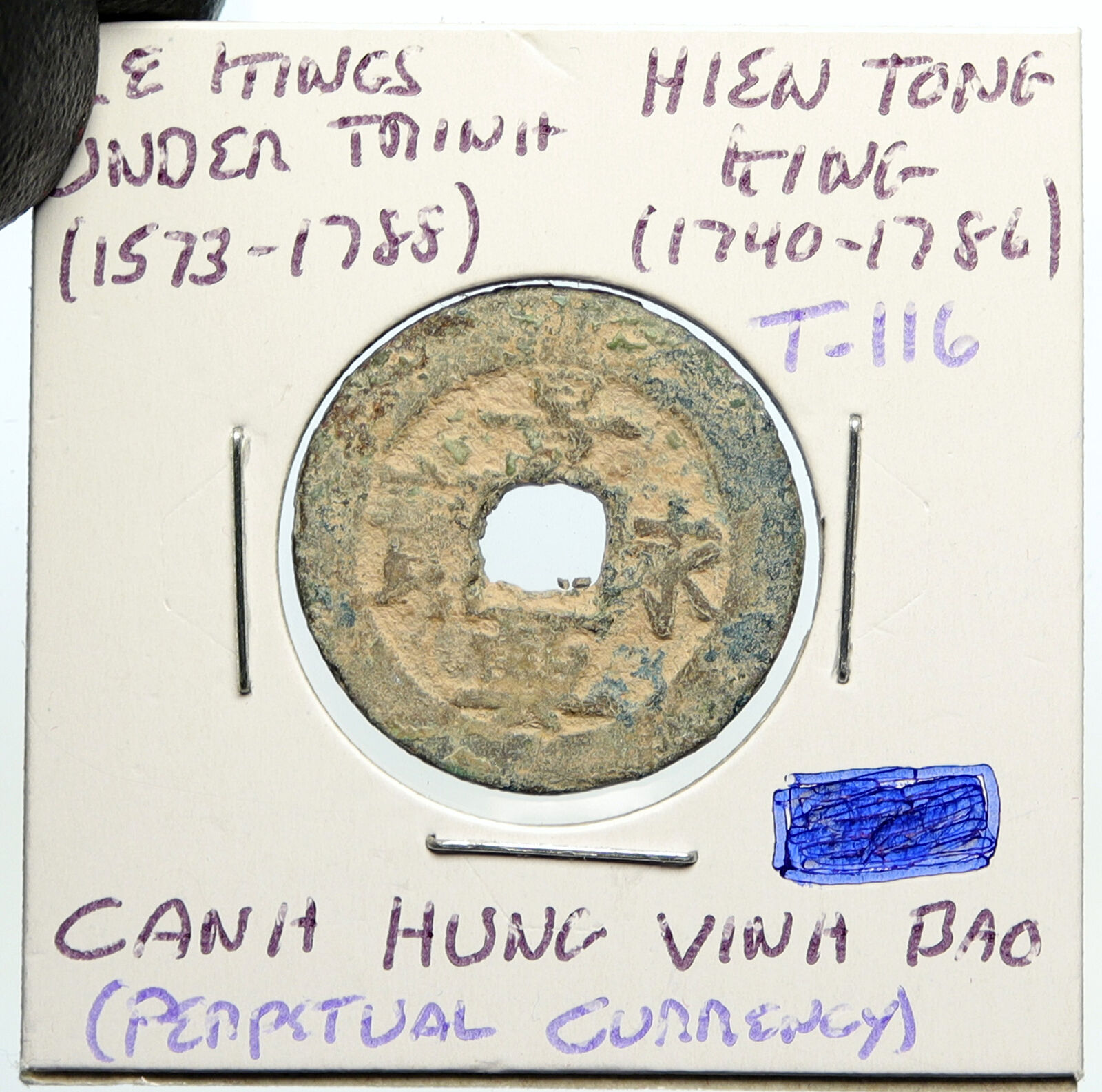 1740 VIETNAM Le Kings Trinh Lords HIEN TONG Canh Hung Vinh Bao Cash Coin i100080