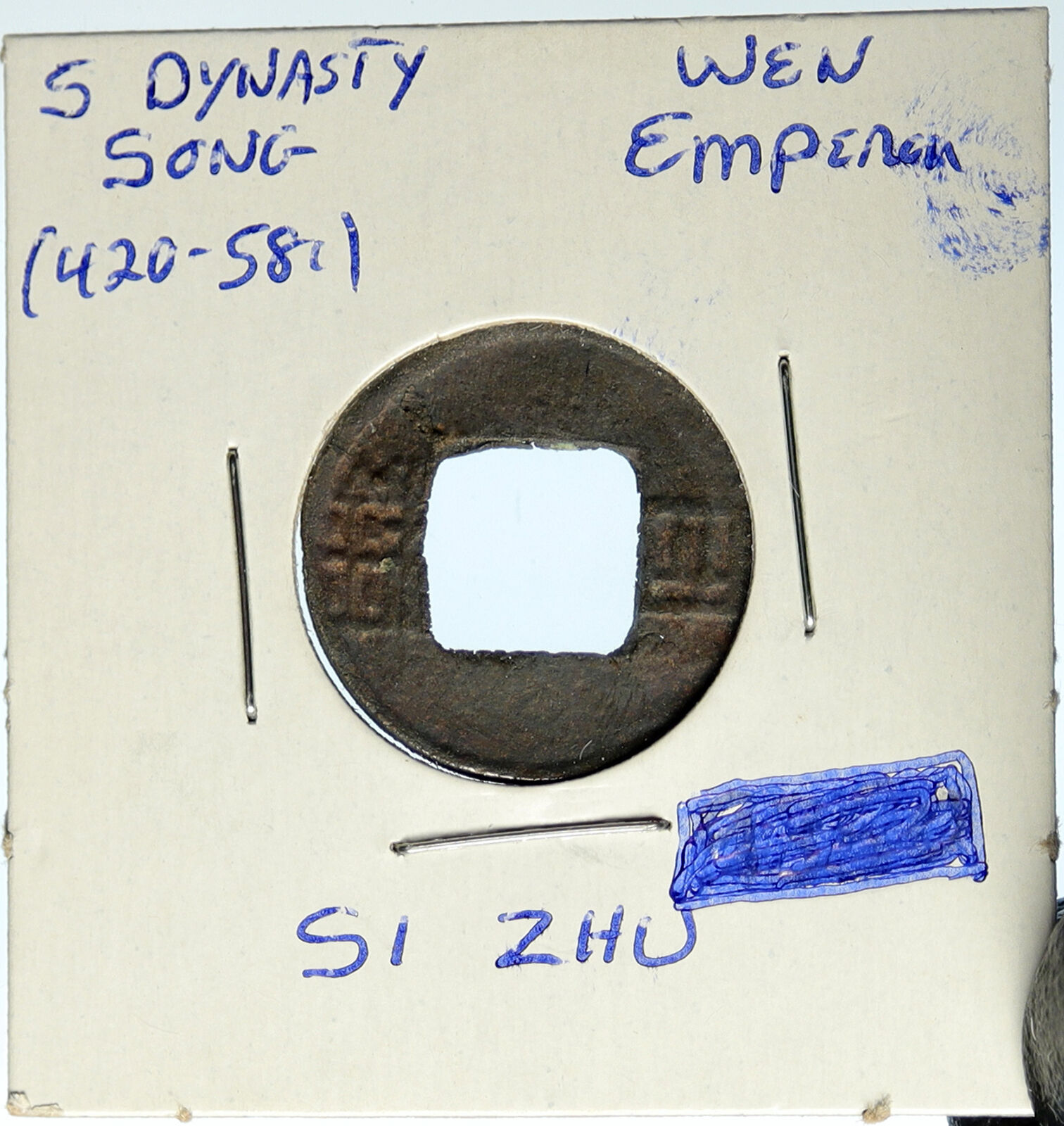 470-479AD CHINA Southern Dynasty EMPEROR WEN Antique Si Zhu Cash Coin i100229