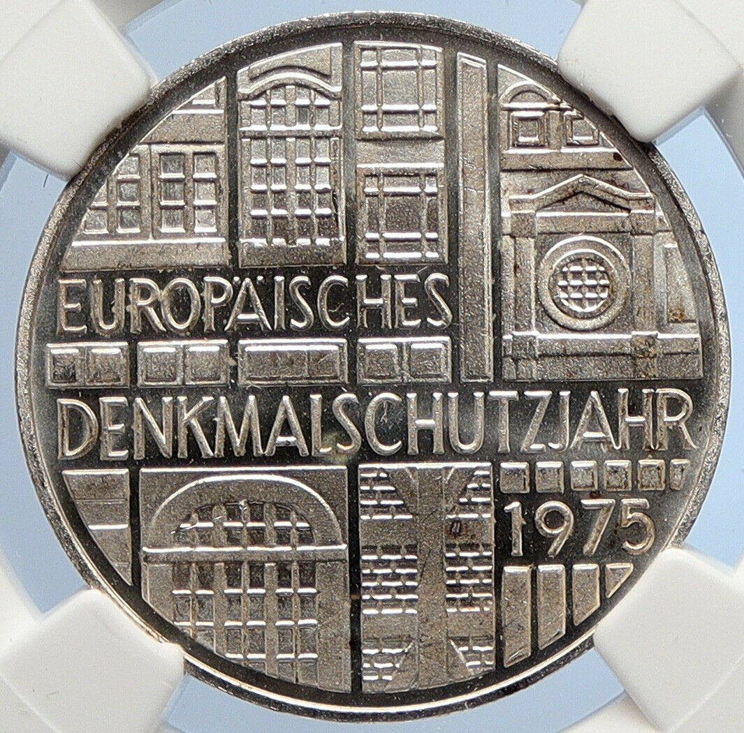 1975F Germany European Historic Monument Proof Silver 5M German Coin NGC i105681