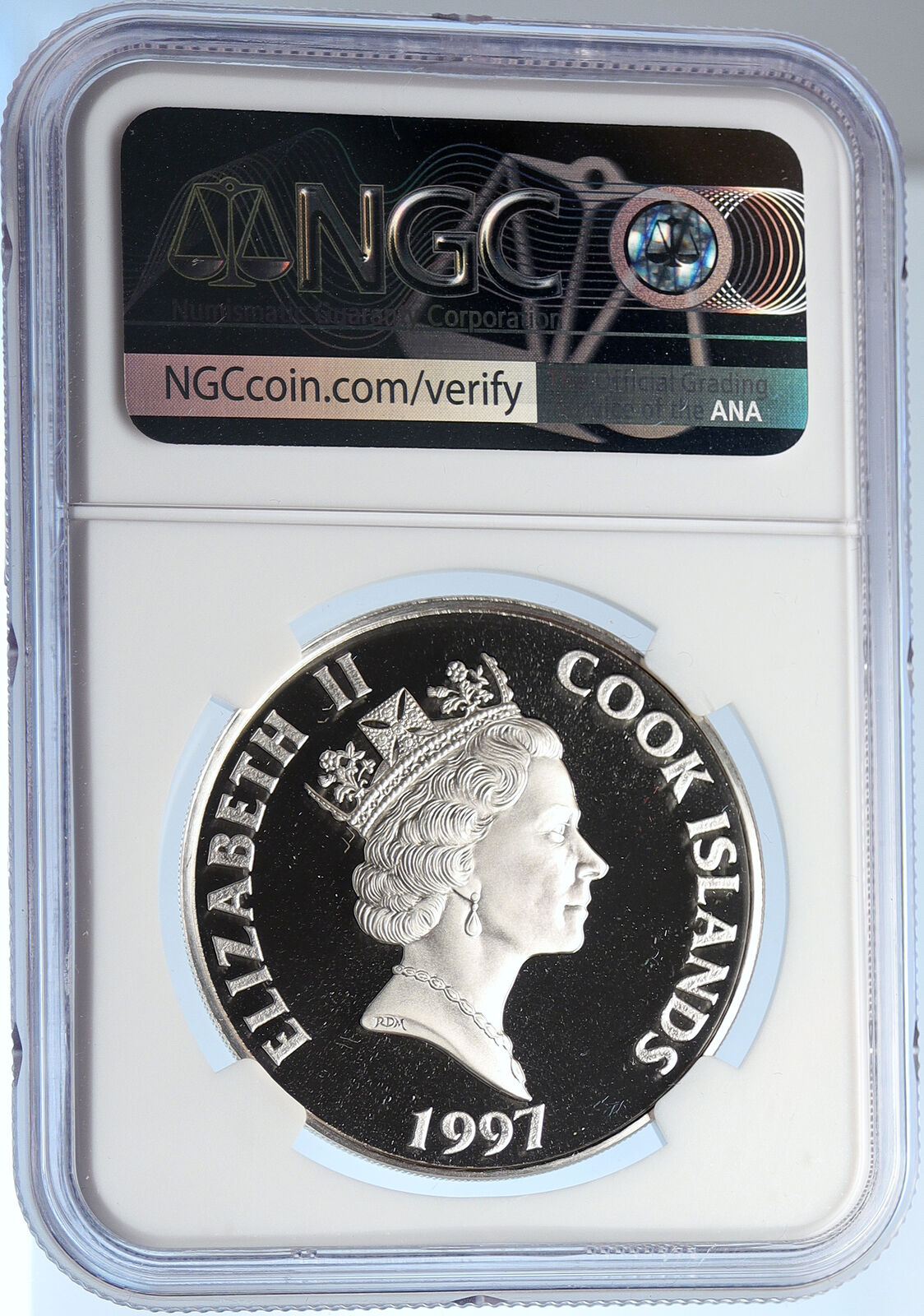 1997 COOK ISLANDS Automobile Cars 1800s Proof Silver 50 Dollars Coin NGC i105691