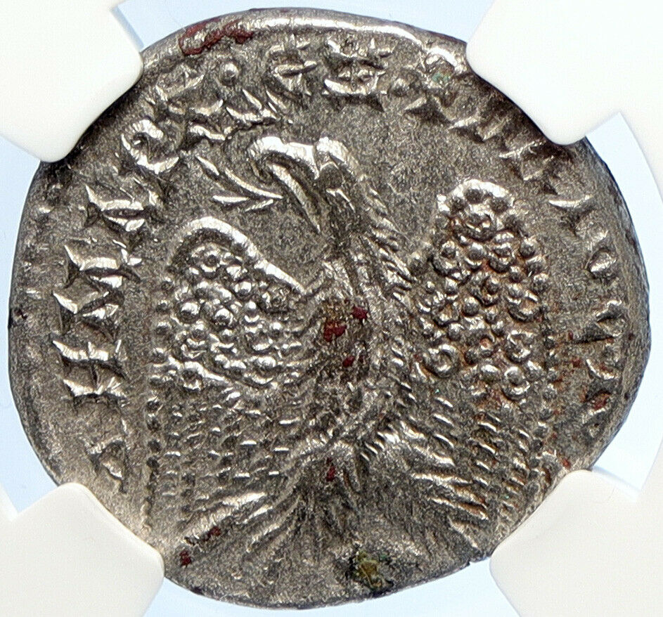 CARACALLA Authentic Ancient Antioch Tetradrachm OLD Roman Coin EAGLE NGC i105735