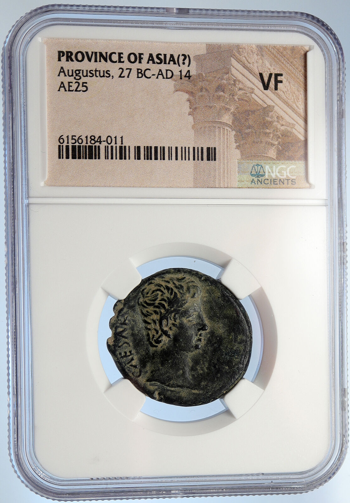 AUGUSTUS 27BC-14AD Asia Ephesus Rare Authentic Ancient Roman Coin NGC i105733