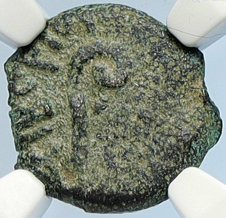 PONTIUS PILATE Tiberius Jerusalem JESUS CHRIST TRIAL Old Roman Coin NGC i105963