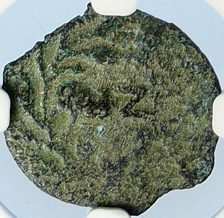 PONTIUS PILATE Tiberius Jerusalem JESUS CHRIST TRIAL Old Roman Coin NGC i105963