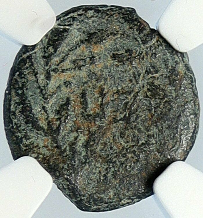 PONTIUS PILATE Tiberius Jerusalem JESUS CHRIST TRIAL Old Roman Coin NGC i105977