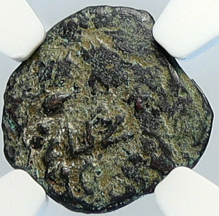 PONTIUS PILATE Tiberius Jerusalem JESUS CHRIST TRIAL Old Roman Coin NGC i105976