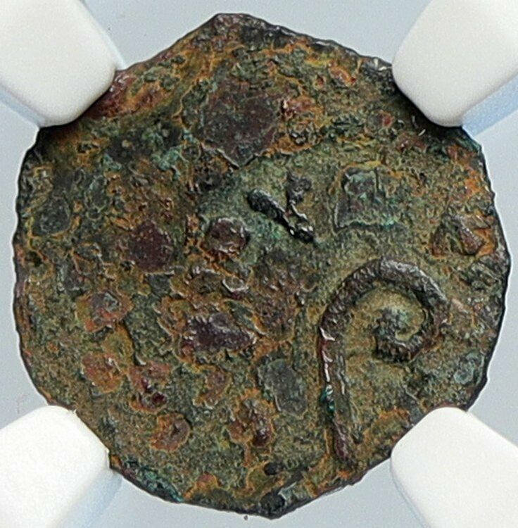 PONTIUS PILATE Tiberius Jerusalem JESUS CHRIST TRIAL Old Roman Coin NGC i105971