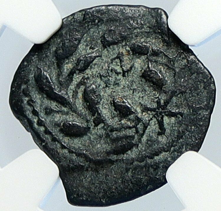 PONTIUS PILATE Tiberius Jerusalem JESUS CHRIST TRIAL Old Roman Coin NGC i105970