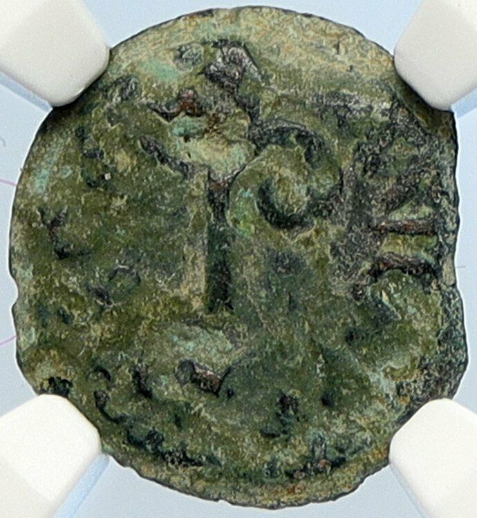 PONTIUS PILATE Tiberius Jerusalem JESUS CHRIST TRIAL Old Roman Coin NGC i106017