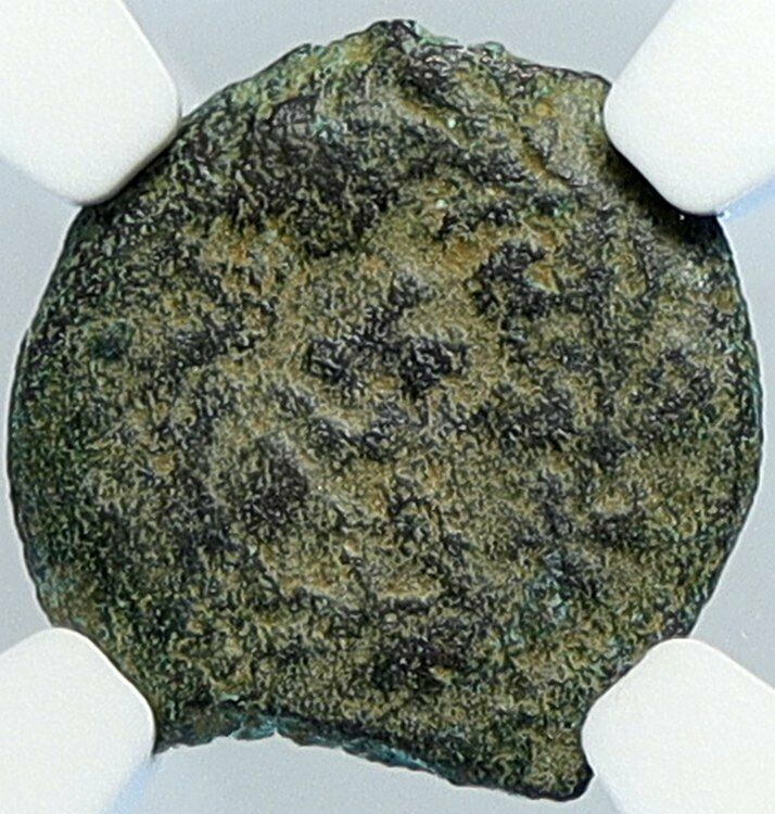 PONTIUS PILATE Tiberius Jerusalem JESUS CHRIST TRIAL Old Roman Coin NGC i105969