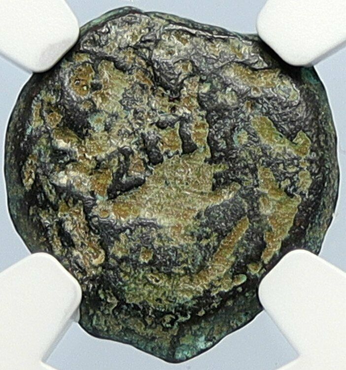 PONTIUS PILATE Tiberius Jerusalem JESUS CHRIST TRIAL Old Roman Coin NGC i105984