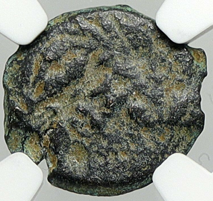 PONTIUS PILATE Tiberius Jerusalem JESUS CHRIST TRIAL Old Roman Coin NGC i106000