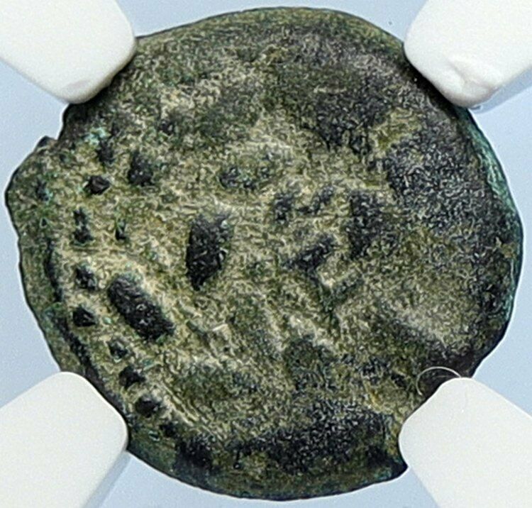 PONTIUS PILATE Tiberius Jerusalem JESUS CHRIST TRIAL Old Roman Coin NGC i106021